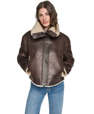 Women's Ellery Faux Shearling Aviator Jacket