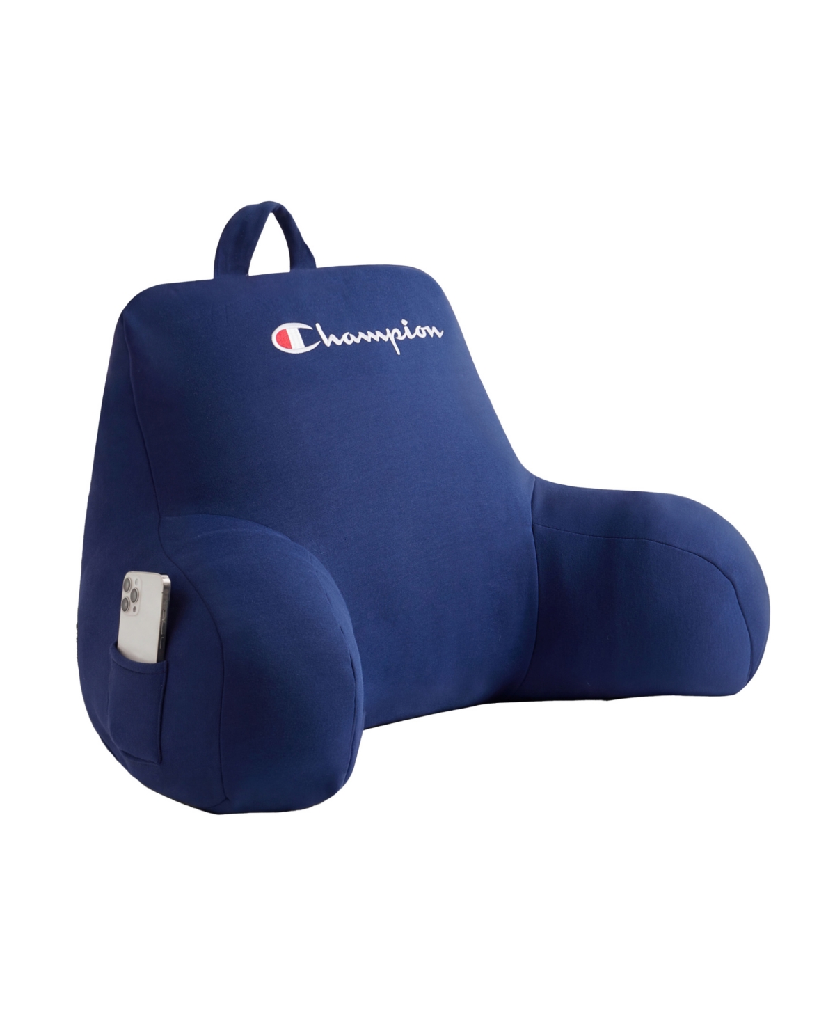 Champion Jersey Knit Backrest Pillow, 30" x 17" - Navy