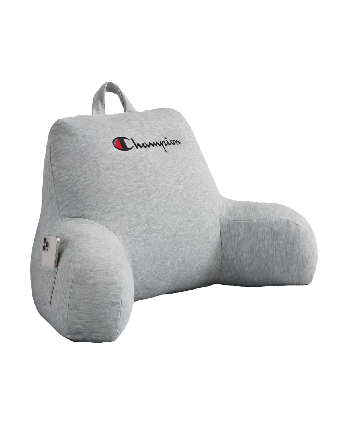 Champion Jersey Knit Backrest Pillow, 30" x 17" - Gray
