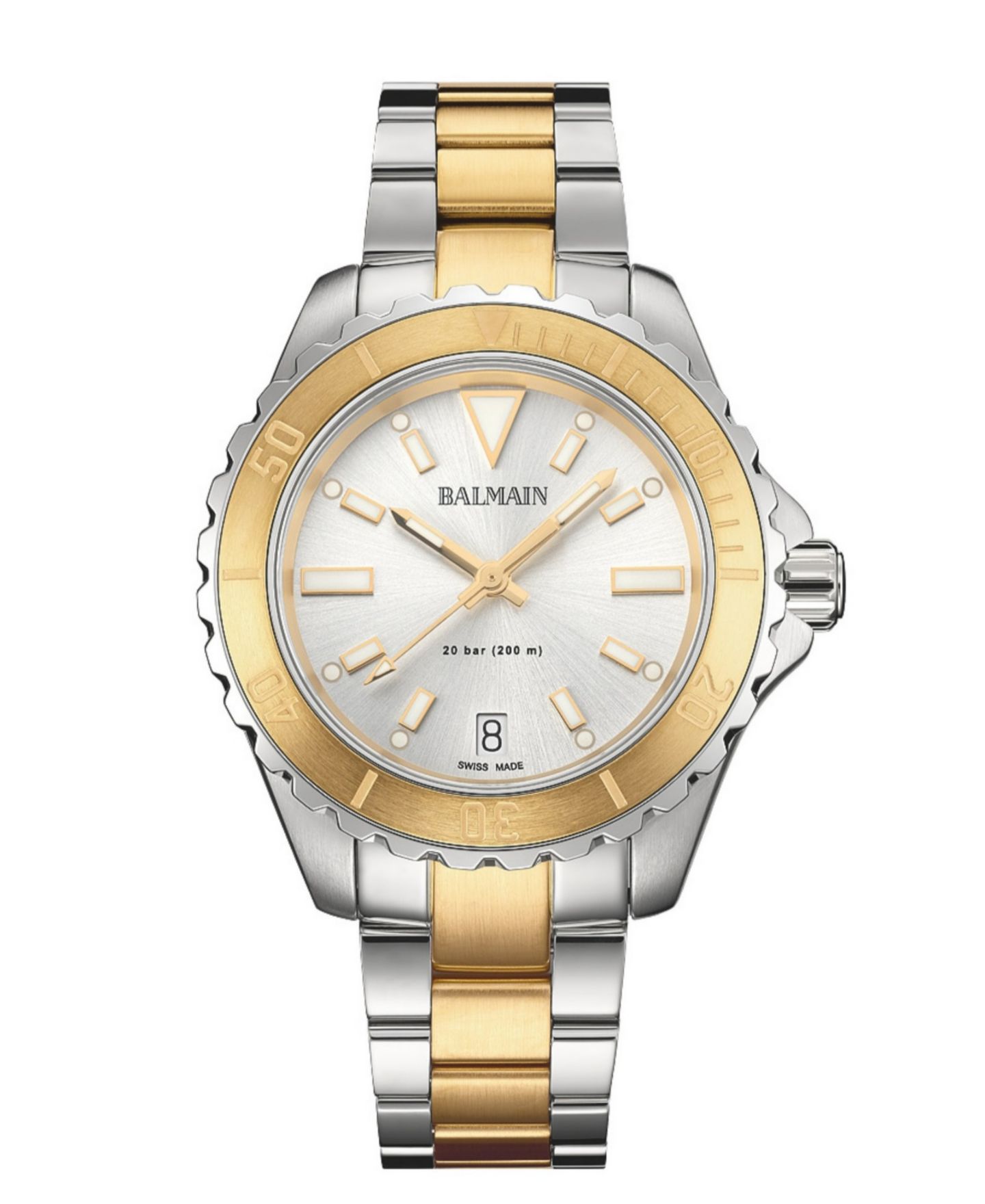 Женские часы Balmain Swiss Quartz Ophrys Two-Tone Stainless Steel Bracelet Watch 34.50mm — фото 1