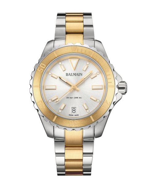 Женские часы Balmain Swiss Quartz Ophrys Two-Tone Stainless Steel Bracelet Watch 34.50mm