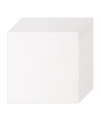 12 Pack Cotton Embroidery Fabric Squares for Craft Sewing