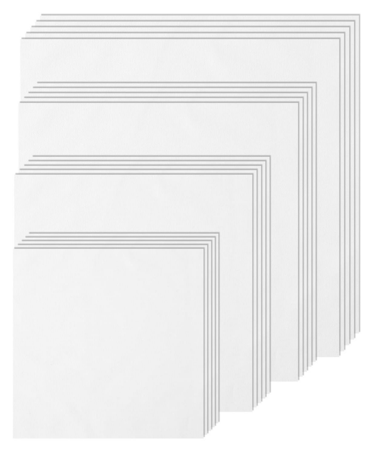 Aeelike 20 Pack Embroidery Fabric Squares Assorted Sizes Crafts Supplies