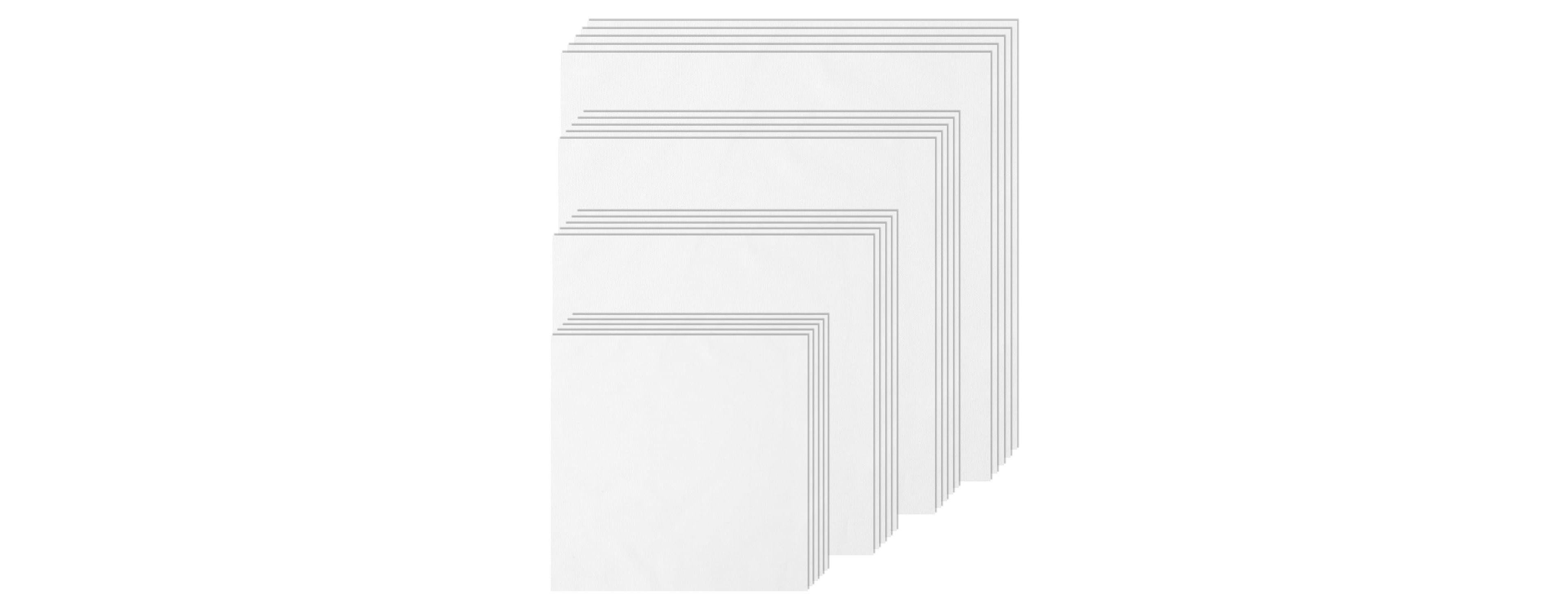 Aeelike 20 Pack Embroidery Fabric Squares Assorted Sizes Crafts Supplies