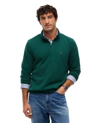Men's French Rib Quarter-Zip Sweater