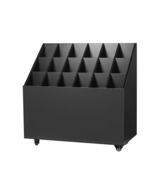 Large Studio Heavy-Duty Multi-Compartment Storage Cart with Locking Casters