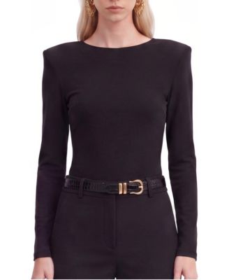 Women's Eyelet Lace Up Blouse