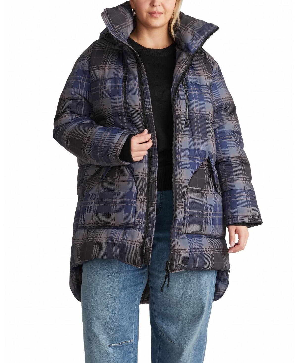 Universal Standard Plus Matterhorn Mid Hooded Puffer