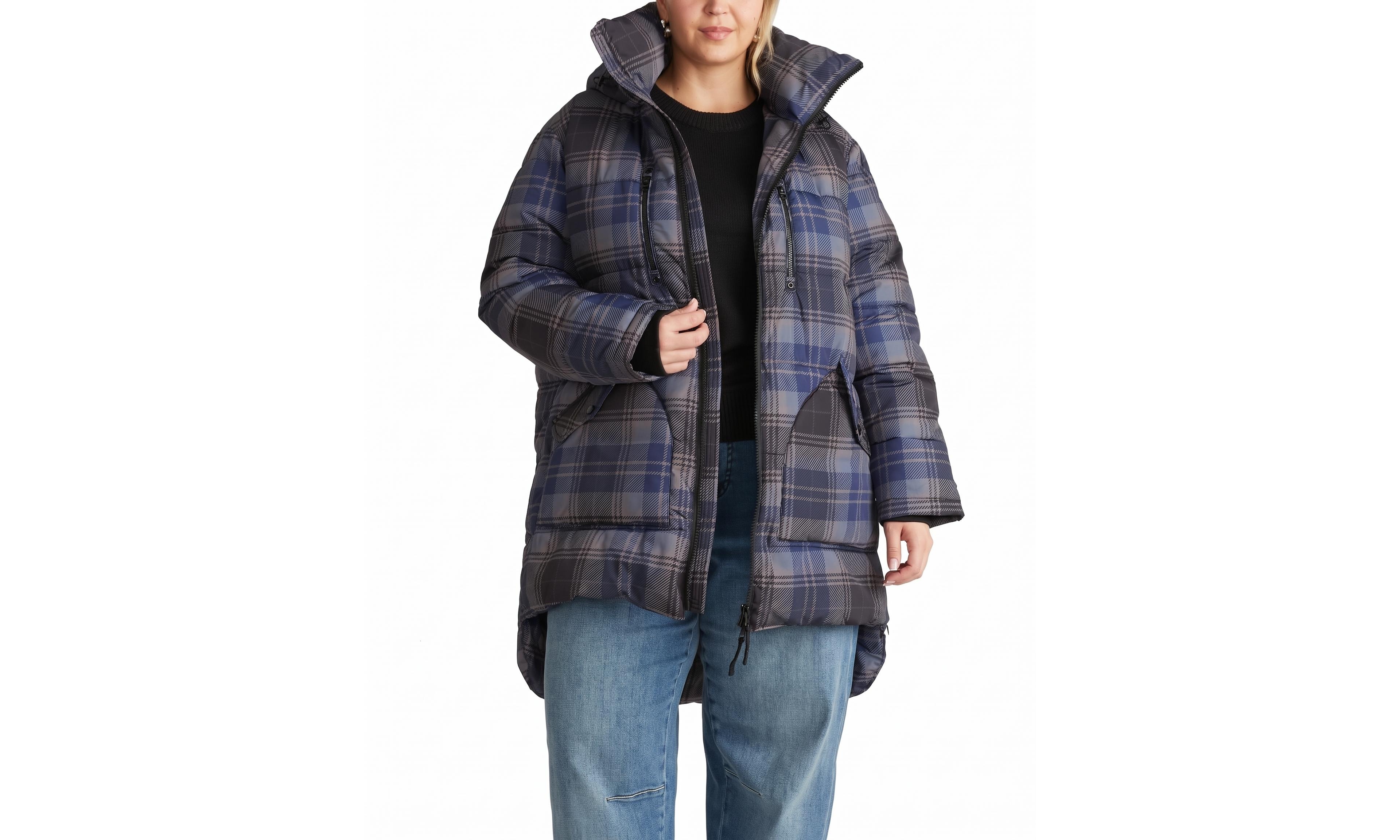 Universal Standard Plus Matterhorn Mid Hooded Puffer