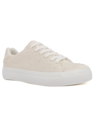 Women's Sparklers Casual Padded Insole Lace-Up Sneakers