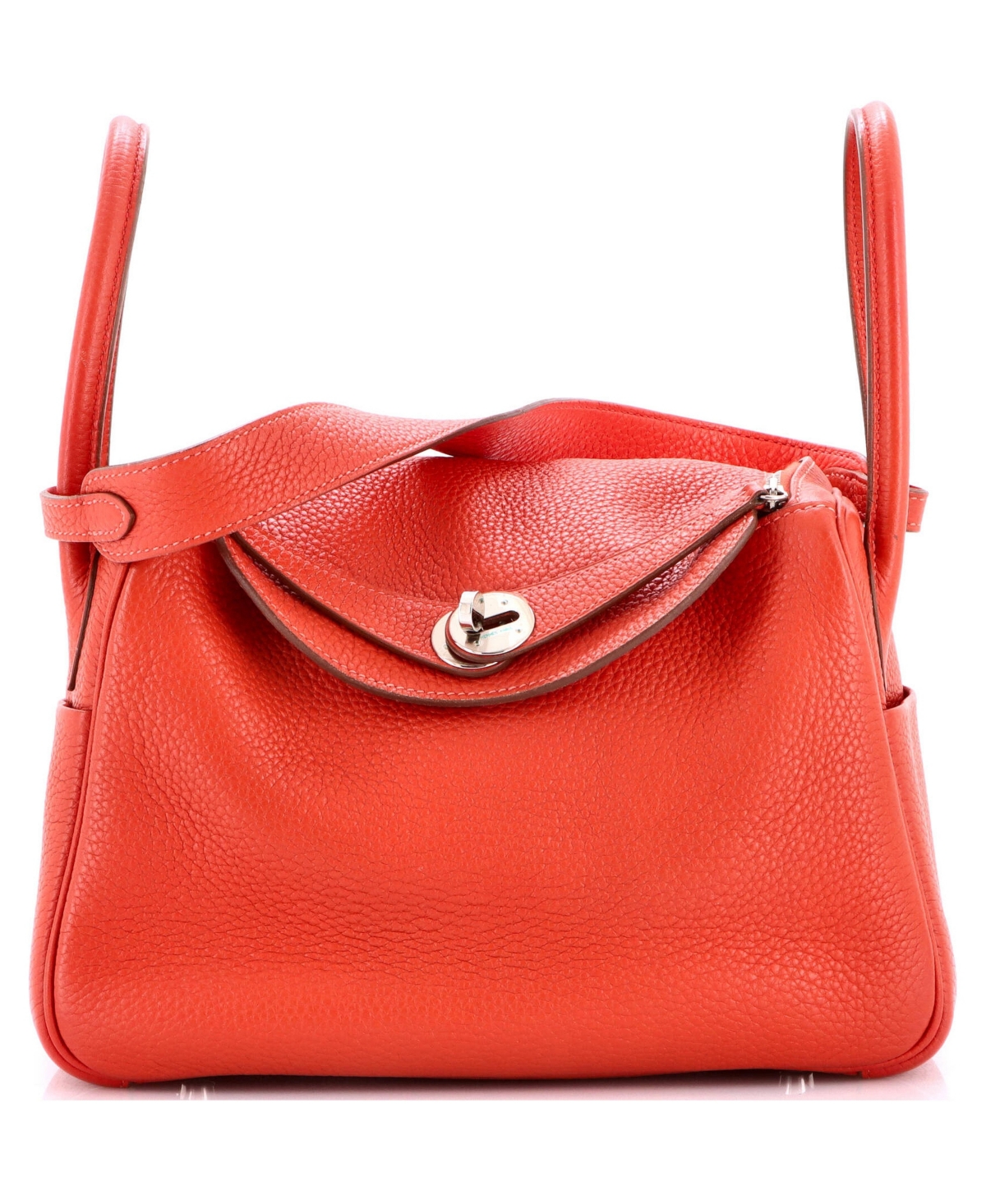 Pre-Owned Hermes 26 Lindy Bag Clemence - Orange