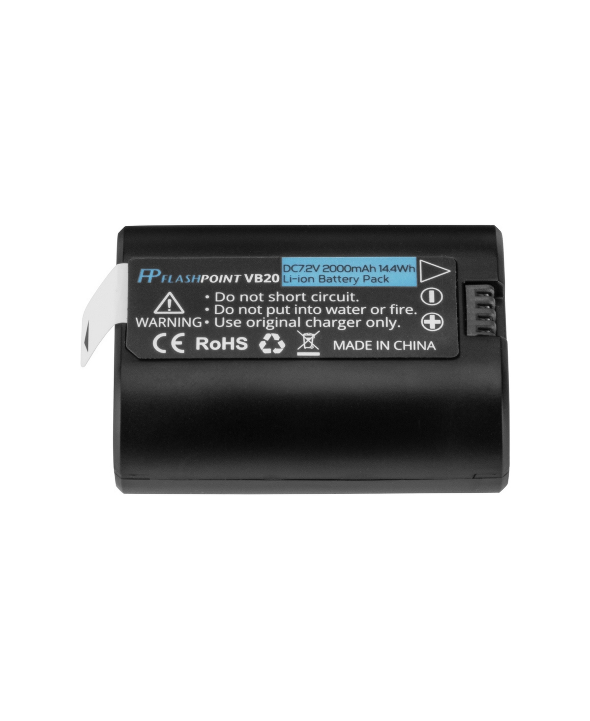 Flashpoint VB20 2000mAh Lithium-Ion Compact Battery for Zoom Lion Mini Flash