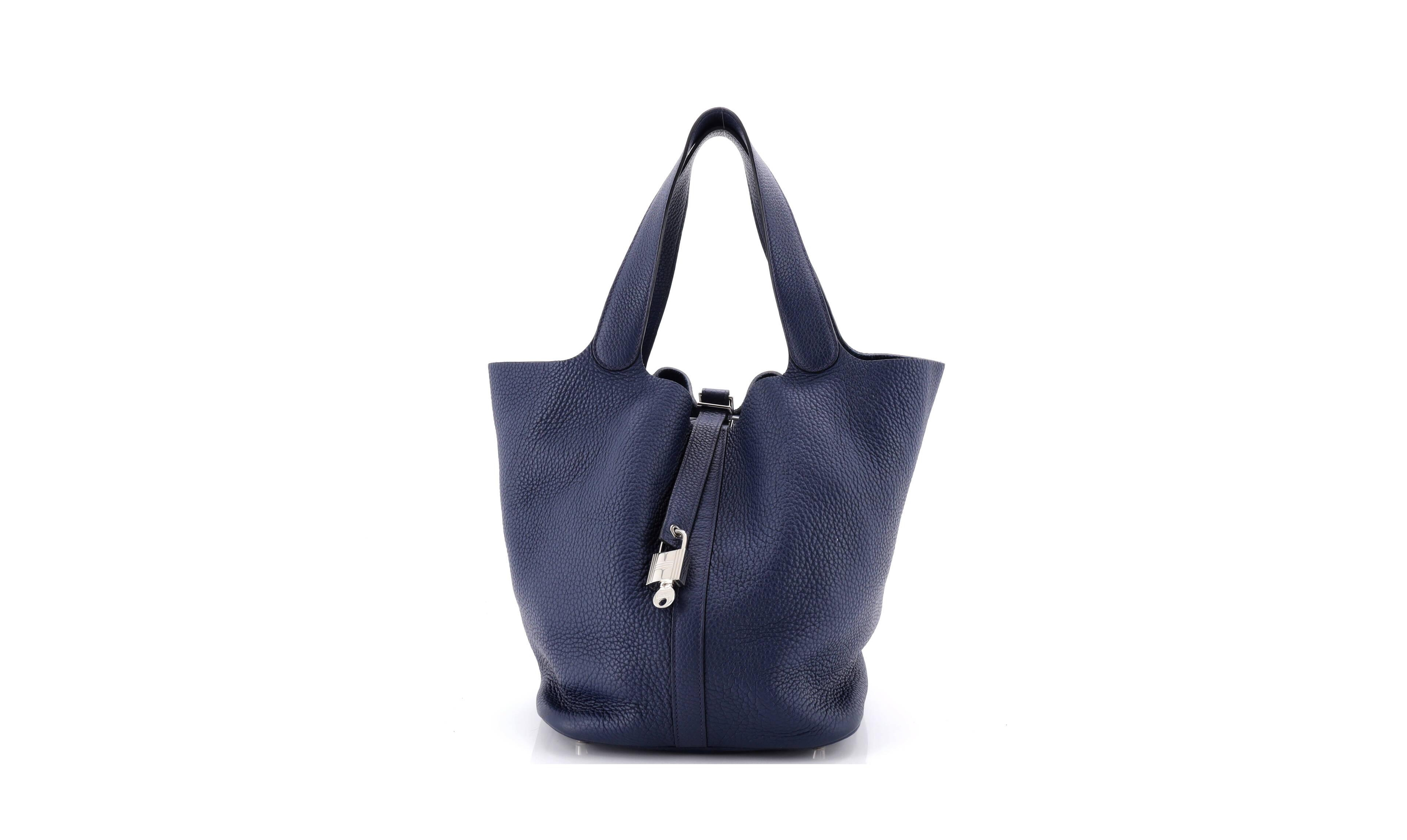 Pre-Owned Hermes Gm Picotin Lock Bag Clemence