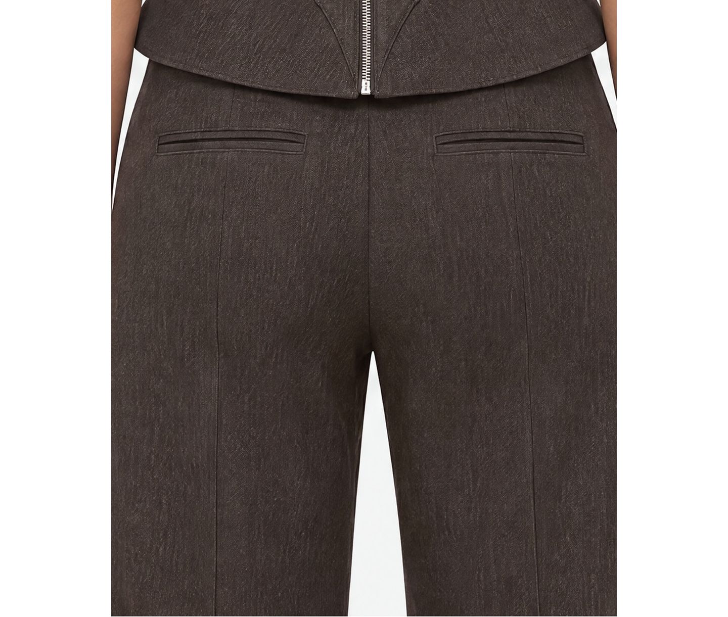 Женские брюки NOCTURNE Pressed Crease Straight Leg, цвет: Коричневый — фото 4