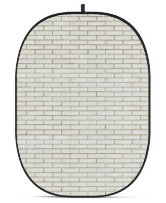 CBA-WB0001 5x6.5' Fabric Collapsible Backdrop, Brick Wall
