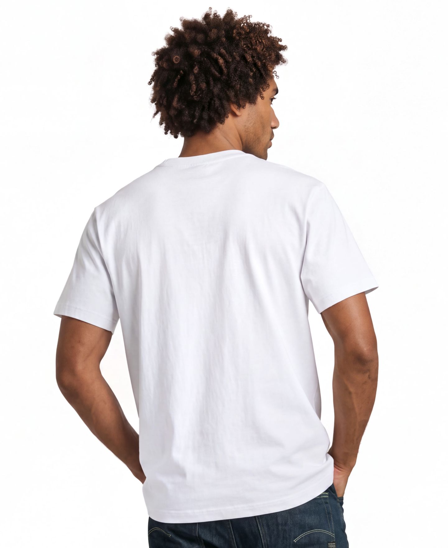 Мужская футболка G-Star Raw Multi Text Relaxed Graphic, цвет: Белый — фото 3
