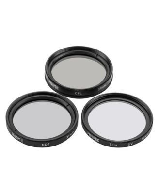 37 mm Digital Essentials Filter Kit, with Ultra Violet (UV), Circular Polarizer and Neutral Density 2 (ND2) Filters, with Pouch
