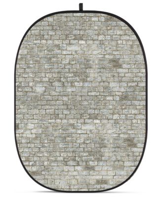 CBA-WB0010 5x6.5' Fabric Collapsible Backdrop, Brick Wall