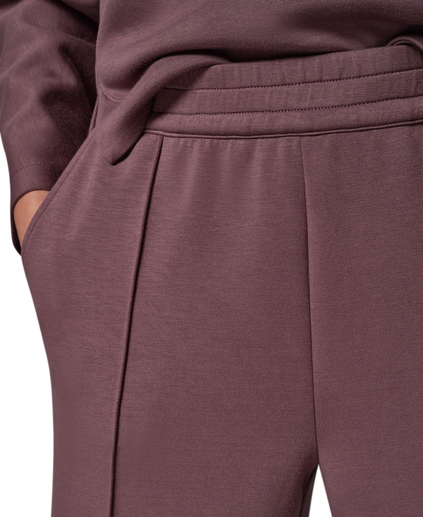 Женские брюки Donna Karan Weekend Jet Setter Mid-Rise Pull-On Wide-Leg, цвет: Розовый серо-коричневый — фото 20