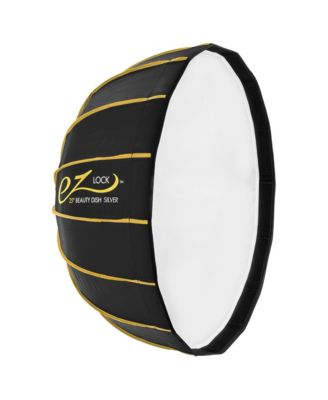 EZ Lock 25" Silver Collapsible Beauty Dish for Flash Heads