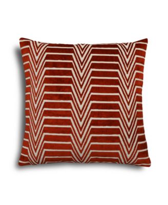 Caleb Cut Velvet Decorative Pillow, 22" x 22"