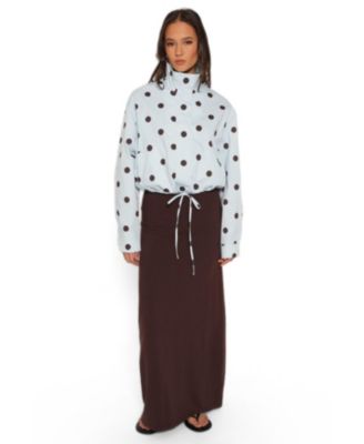 Women's Zoella Polka-Dot Long-Sleeve Funnel Neck Jacket