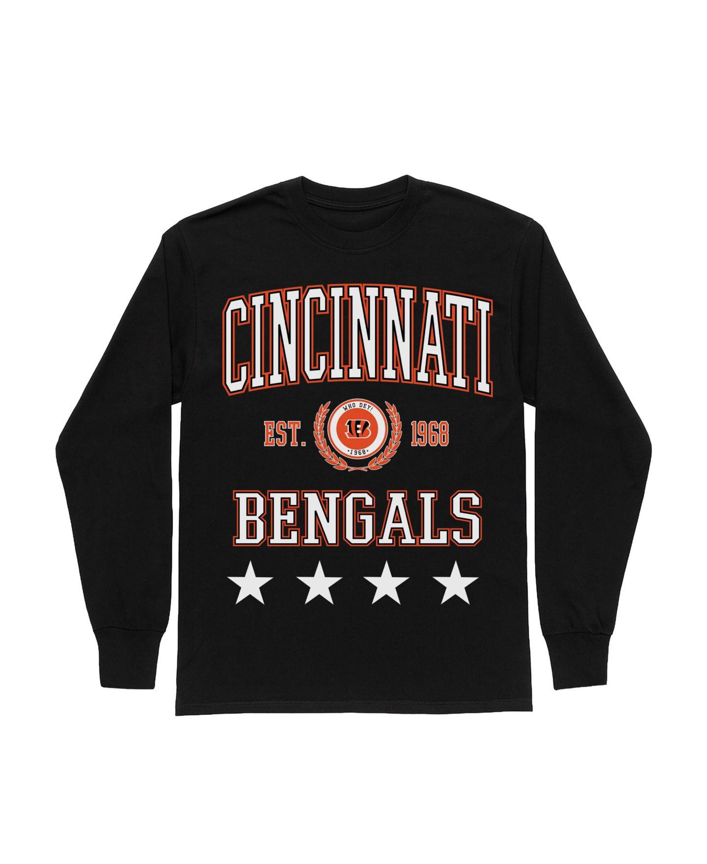 Женская футболка Gameday Couture Black Cincinnati Bengals Oversized Everyday Star Long-Sleeve — фото 5
