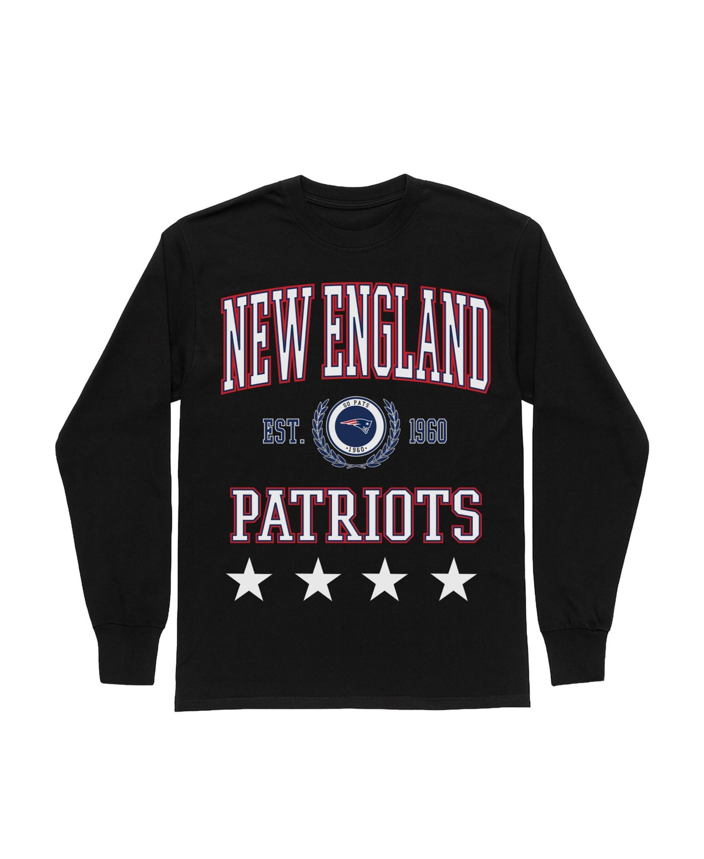 Женская футболка Gameday Couture Black New England Patriots Oversized Everyday Star Long-Sleeve — фото 5