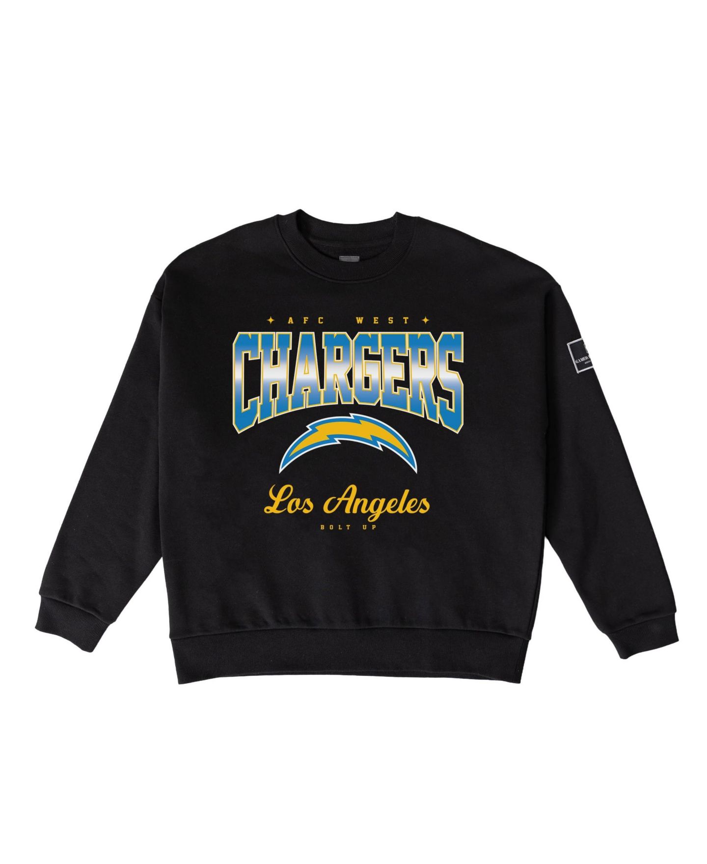 Женская толстовка Gameday Couture Black Los Angeles Chargers Powerhouse Play Premium Fleece — фото 6