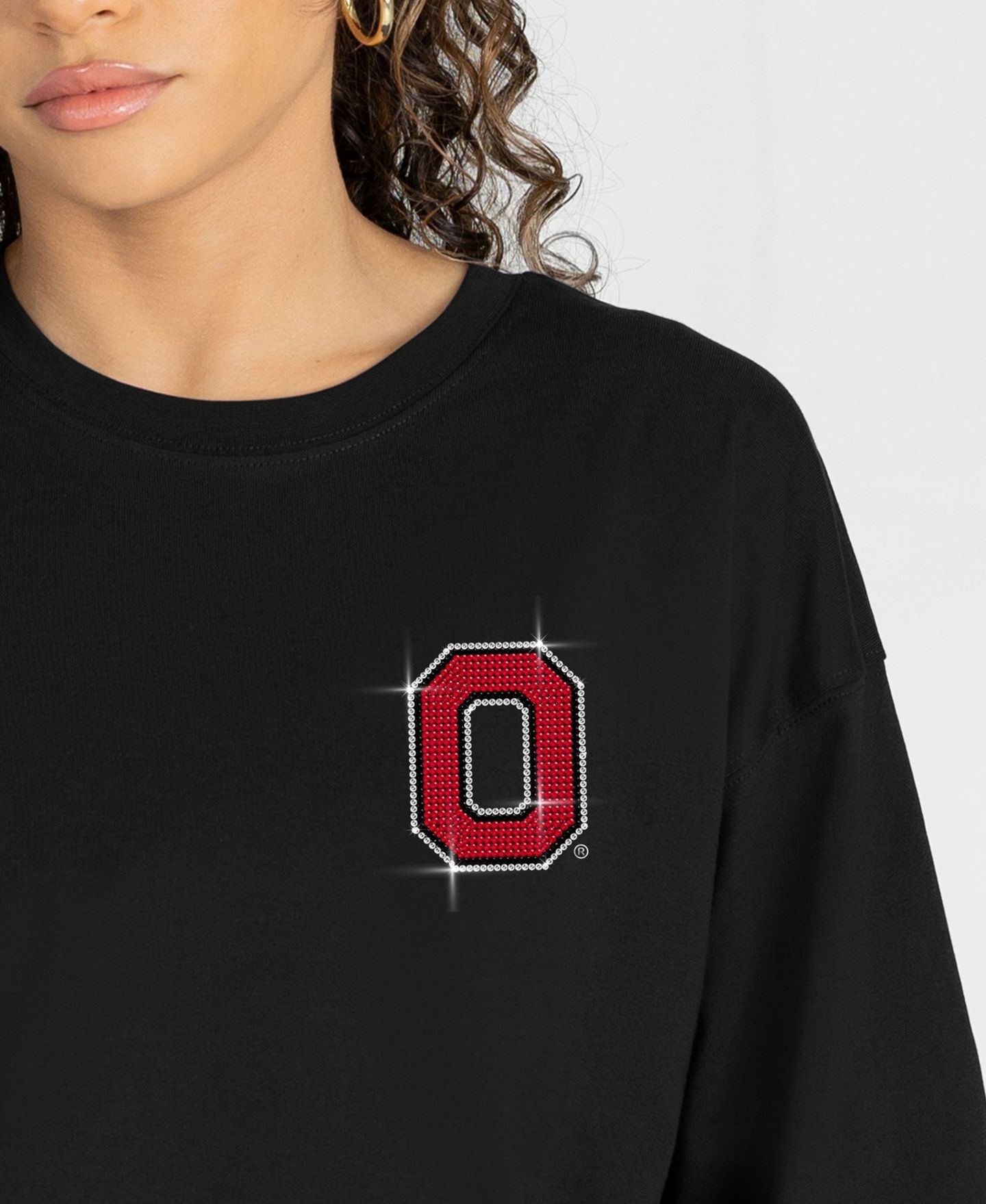 Женская футболка Gameday Couture Black Ohio State Buckeyes Light It Up Rhinestone Long-Sleeve — фото 8
