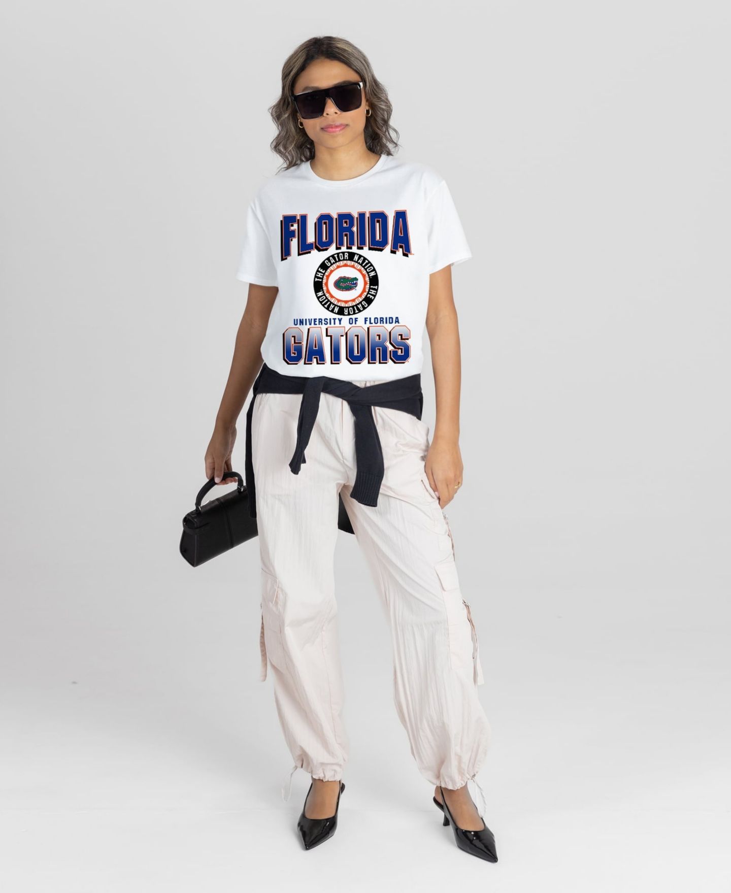 Женская футболка Gameday Couture White Florida Gators All-Time Classic Oversized Flowy — фото 3