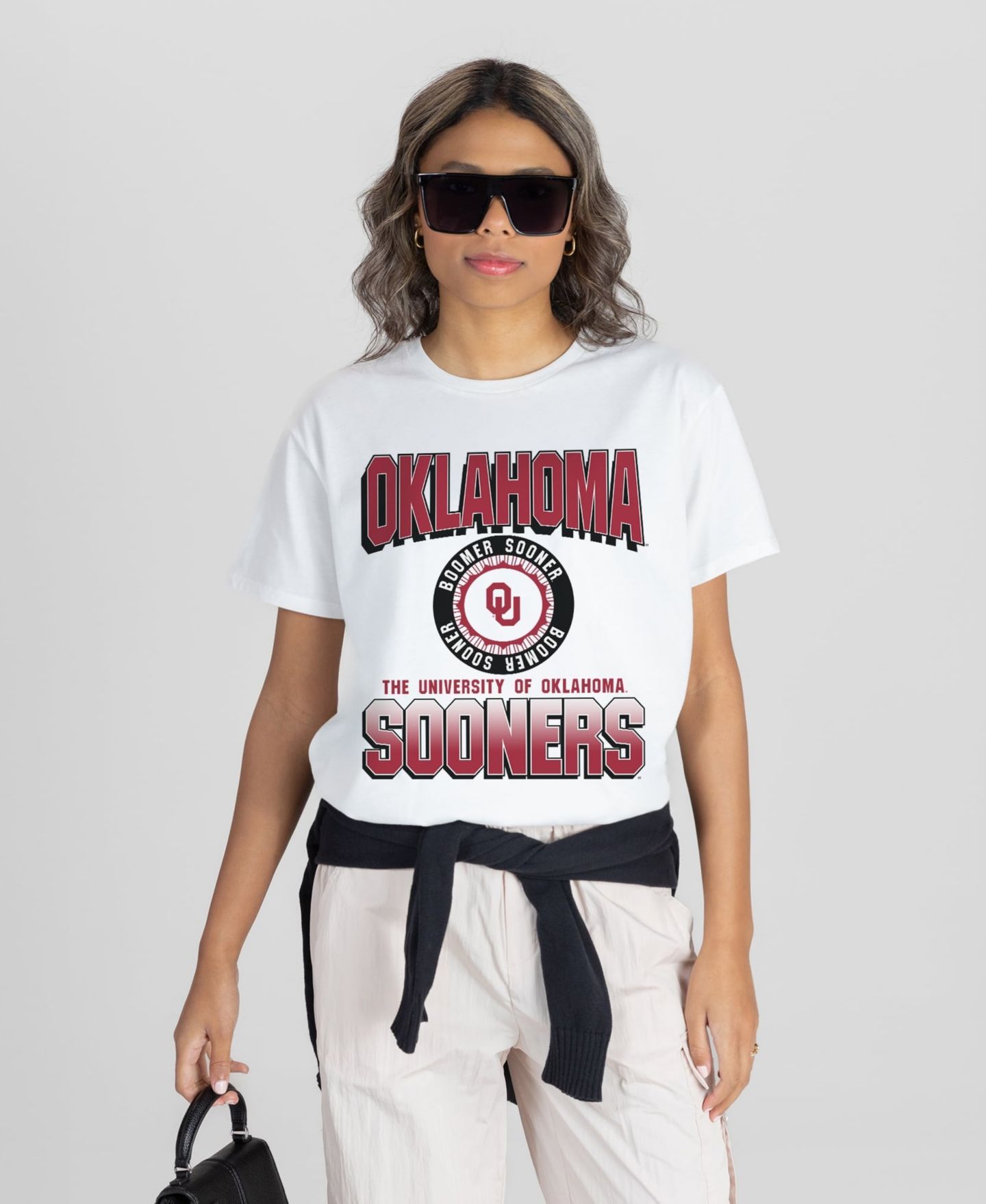 Женская футболка Gameday Couture White Oklahoma Sooners All-Time Classic Oversized Flowy — фото 5