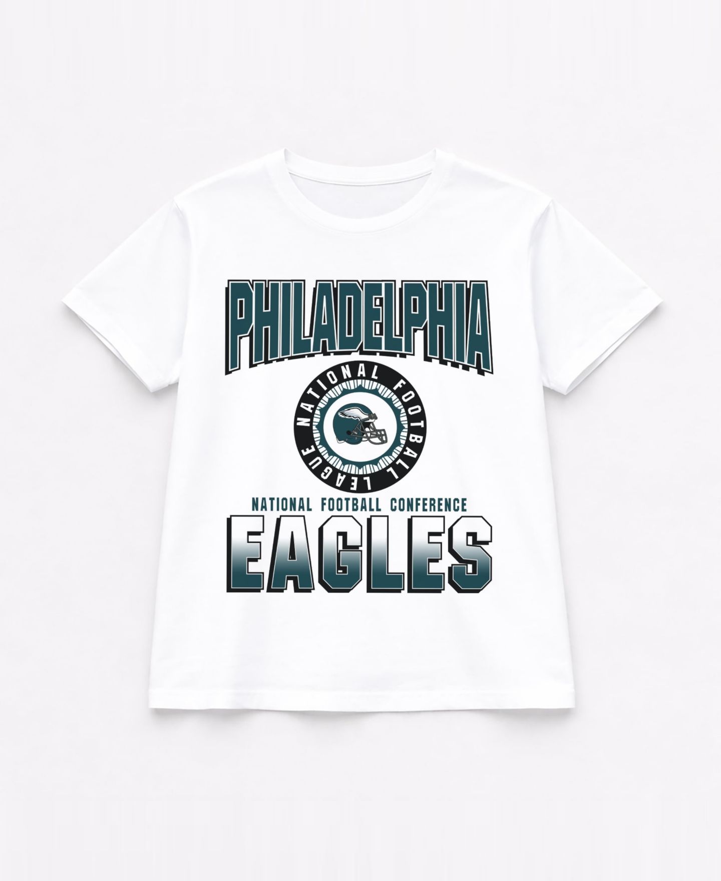 Женская футболка Gameday Couture White Philadelphia Eagles Oversized All-Time Classic Flowy — фото 6