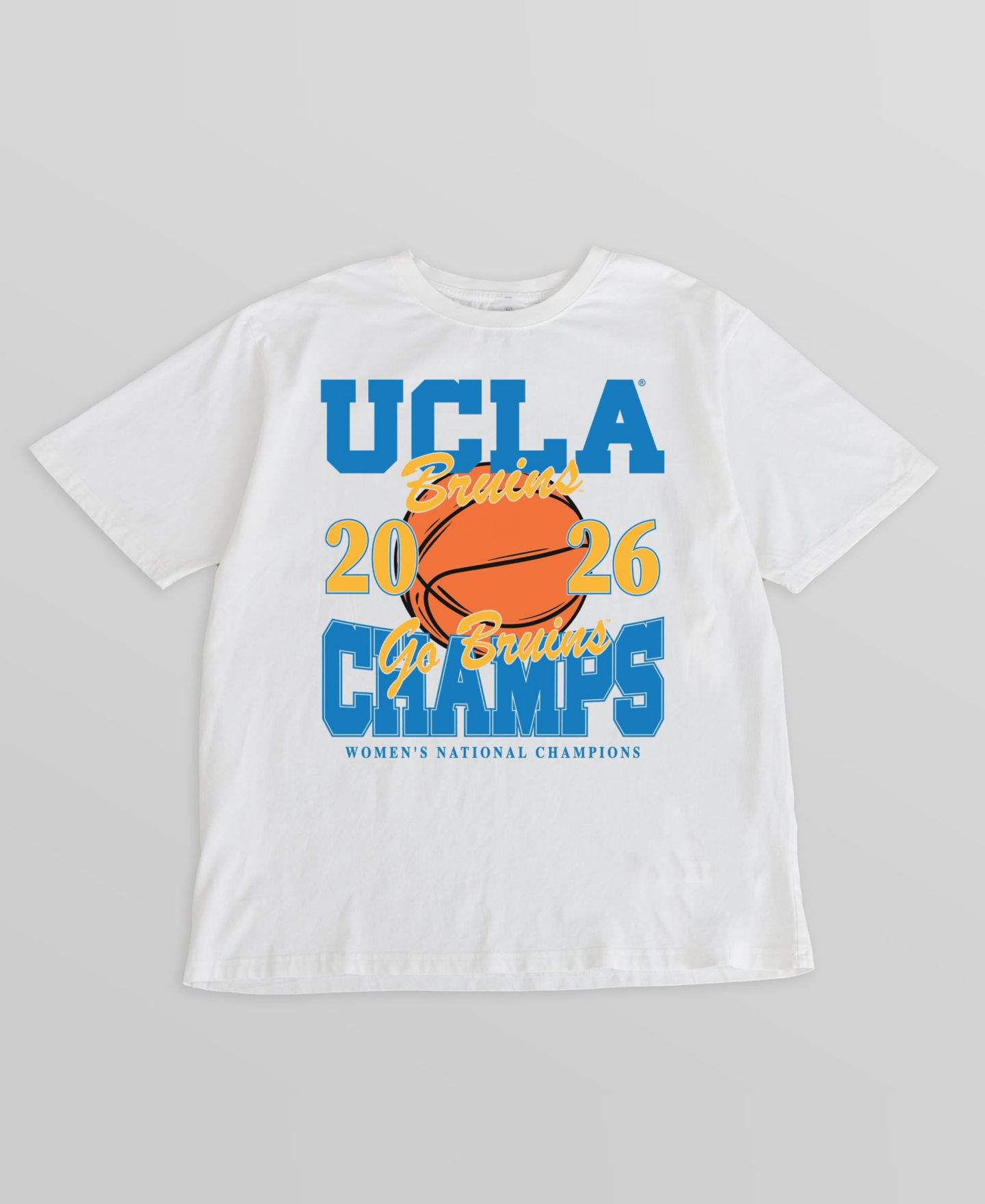 Женская футболка Gameday Couture White Ucla Bruins 2026 NCAA Basketball National Champions Oversized — фото 4