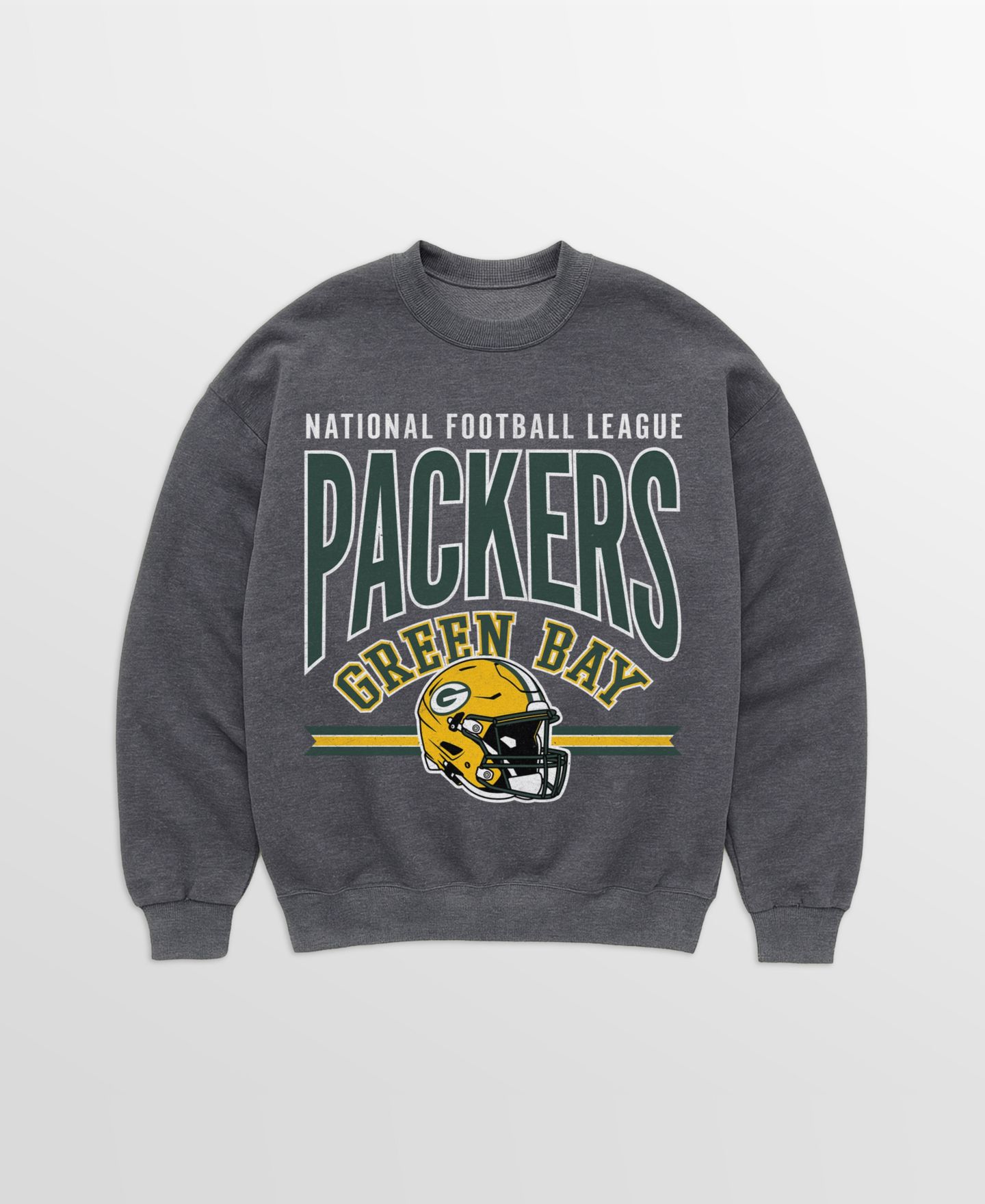 Женская толстовка Gameday Couture Charcoal Green Bay Packers Kickoff Classic Oversized Premium Drop Shoulder — фото 5