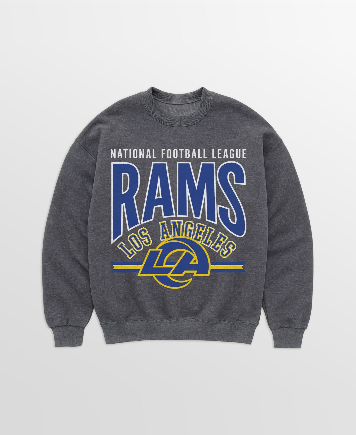 Женская толстовка Gameday Couture Charcoal Los Angeles Rams Kickoff Classic Oversized Premium Drop Shoulder — фото 5
