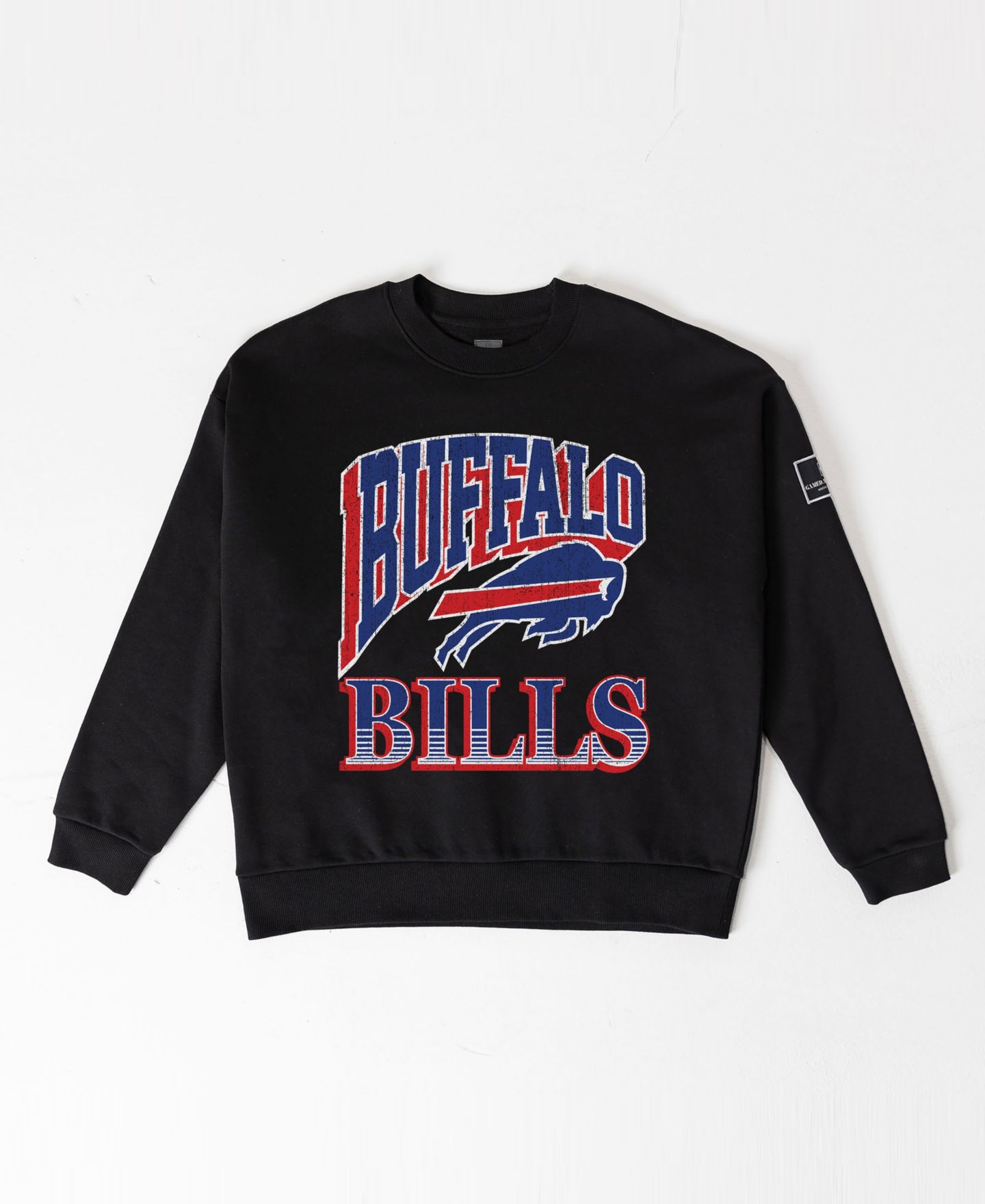 Женская толстовка Gameday Couture Black Buffalo Bills Victory Prime Black Label Premium Drop Shoulder — фото 5