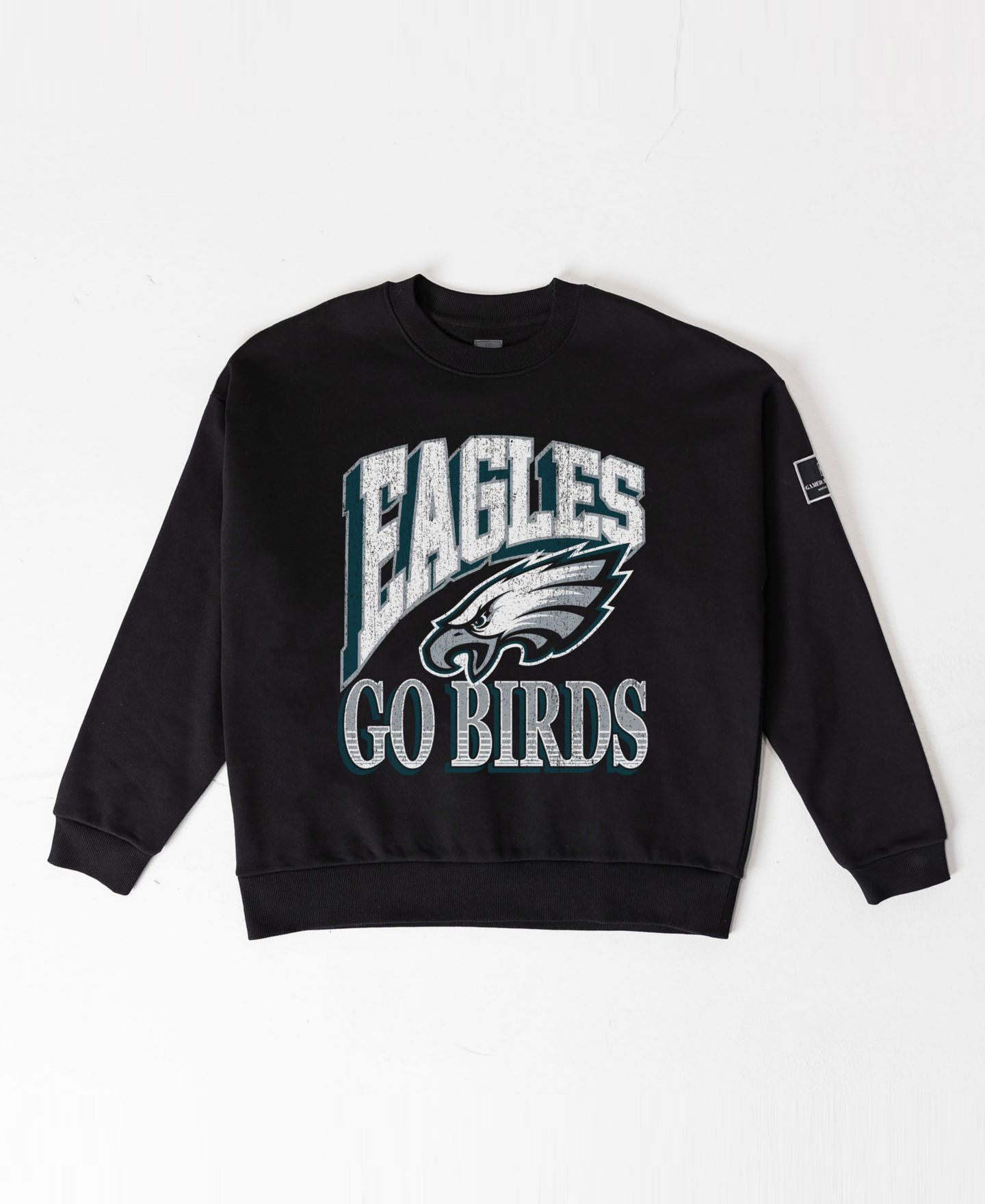 Женская толстовка Gameday Couture Black Philadelphia Eagles Victory Prime Black Label Premium Drop Shoulder — фото 5