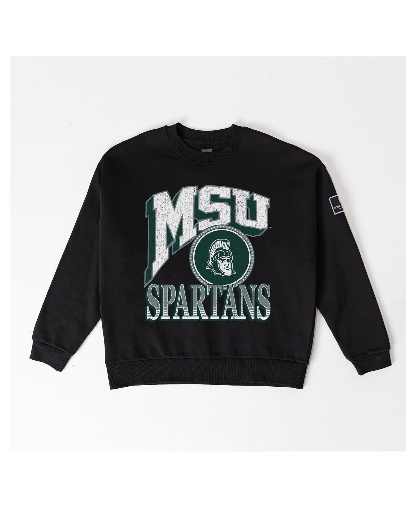 Женская толстовка Gameday Couture Black Michigan State Spartans Victory Black Label Premium Drop Shoulder — фото 6
