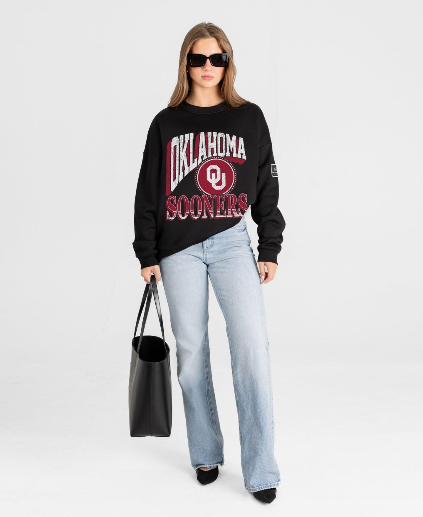 Женская толстовка Gameday Couture Black Oklahoma Sooners Victory Black Label Premium Drop Shoulder — фото 4