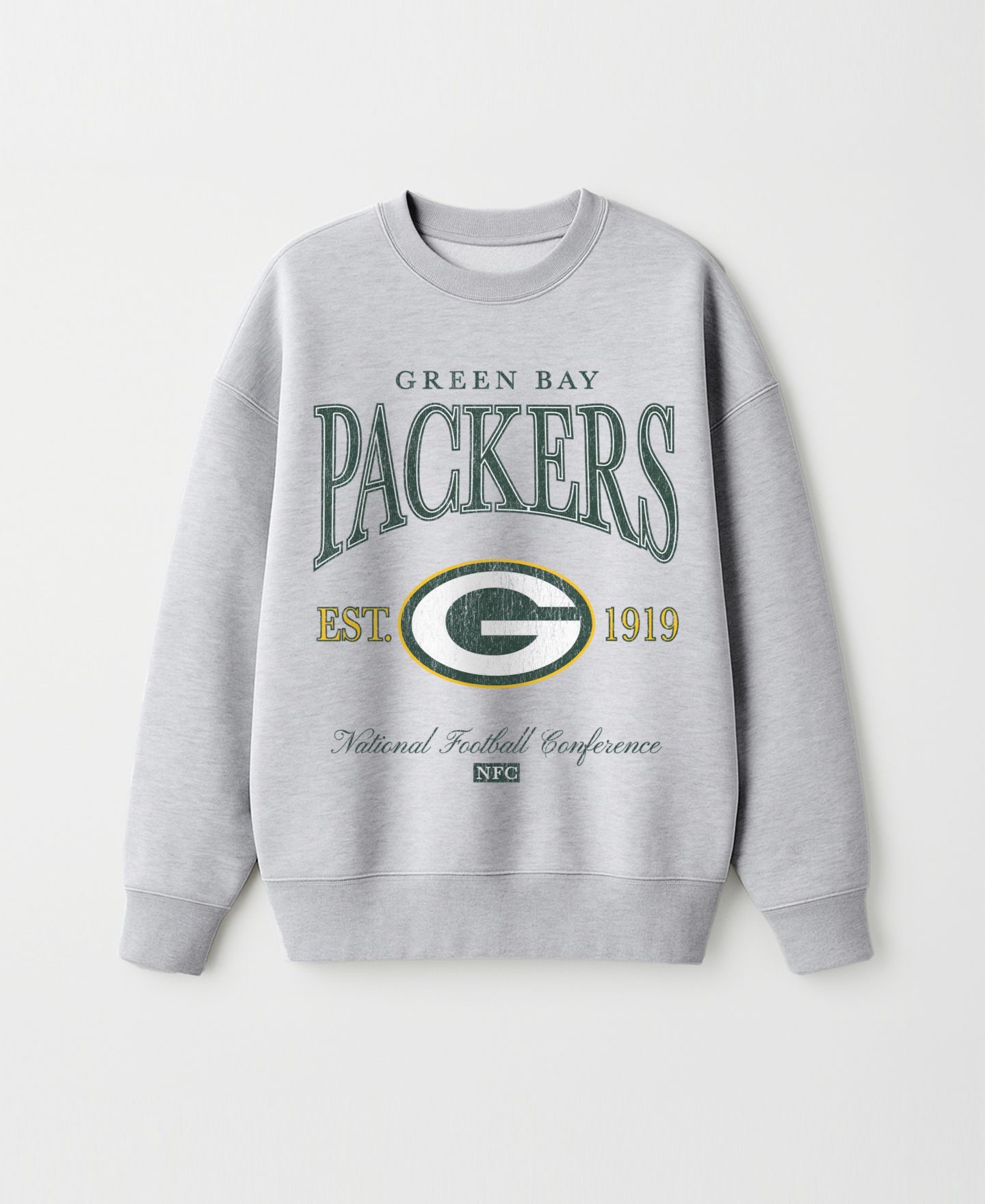 Женская толстовка Gameday Couture Ash Green Bay Packers Instant Classic Oversized Premium Drop Shoulder — фото 4