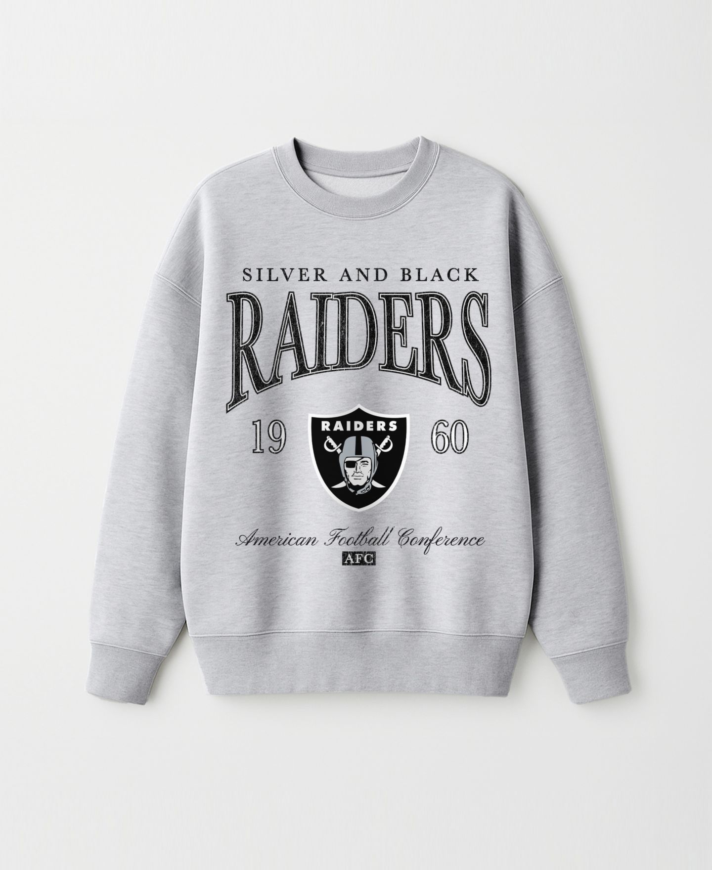 Женская толстовка Gameday Couture Ash Las Vegas Raiders Instant Classic Oversized Premium Drop Shoulder — фото 5