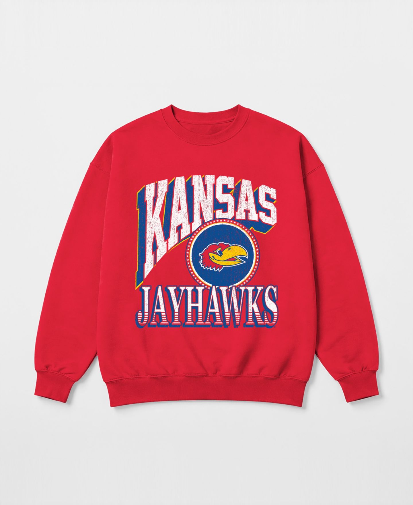 Женская толстовка Gameday Couture Red Kansas Jayhawks Main Character Oversized Premium Drop Shoulder — фото 4