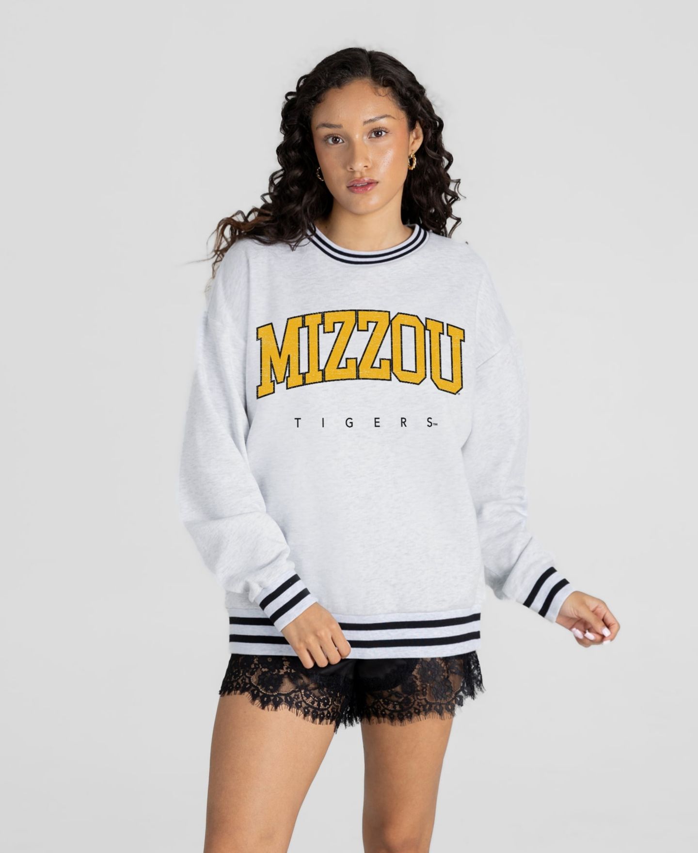 Женская толстовка Gameday Couture Ash Missouri Tigers Easy Energy — фото 1