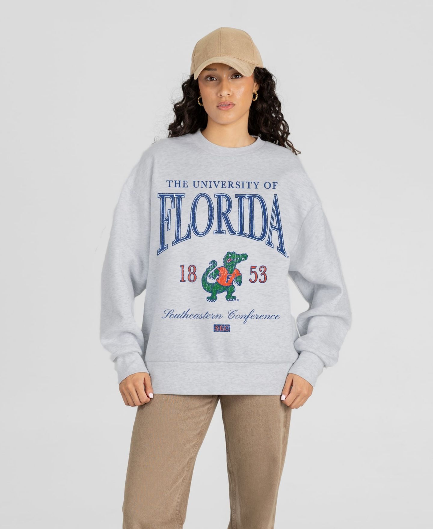 Женская толстовка Gameday Couture Ash Florida Gators Instant Classic — фото 1