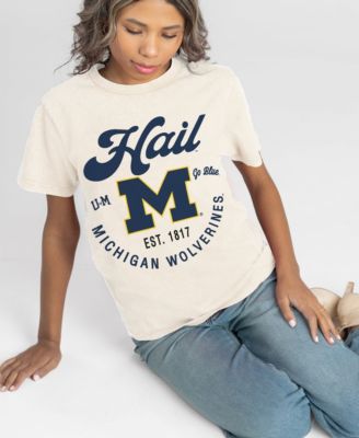 Women's Natural Michigan Wolverines You Know Our Name T-Shirt