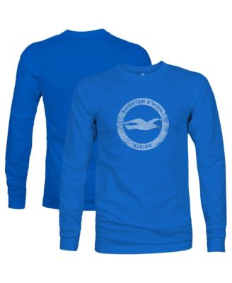 Men's Blue Brighton and Hove Albion Color Badge Long-Sleeve T-Shirt