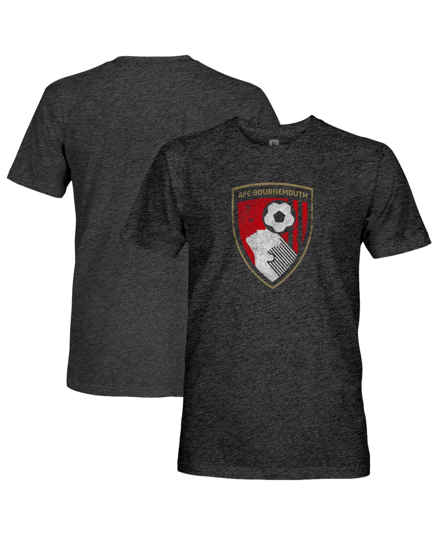 Мужская футболка 1863FC Black AFC Bournemouth Color Badge Tri-Blend — фото 1