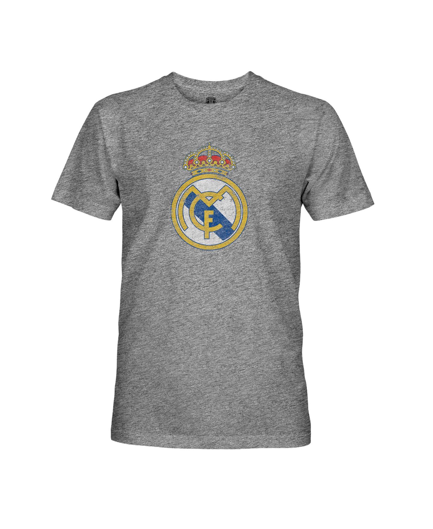 Мужская футболка 1863FC Gray Real Madrid Color Badge Vintage Tri-Blend — фото 2