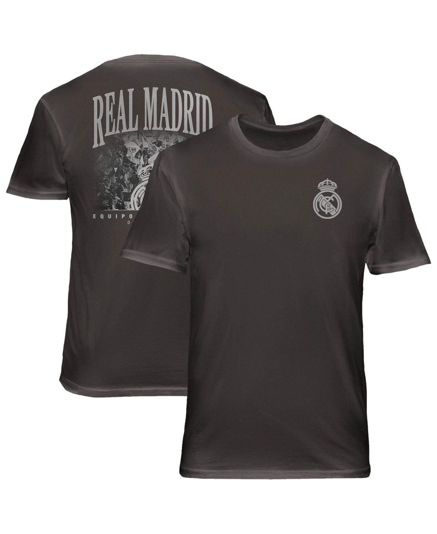 Мужская футболка 1863FC Gray Real Madrid Wordmark Cotton — фото 1